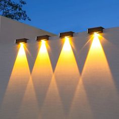 Quantity:4pcs,2pcs,1PC; Light Color:Warm White,White; LED Type:SMD 5050; LED Beads Quantity:1; Voltage (V):1.2; Lifetime:>45000; Wattage:0.5; Type:LED Solar Lights,Outdoor Wall Lights; Style:New Year's,Christmas; Fixture Material:ABS; Primary Application:Outdoor Lighting,Courtyard,Garden; Certification:CE Certified; CRI:>75; IP Rating:IP65; Features:Decorative,Solar Powered,Waterproof,with Lighting Function; Listing Date:05/17/2023 Front Porch Lights Fixtures, Lights Fence, Light Balcony, Wall Lights Outdoor, Led Deck Lighting, Luxe Decor, Solar Wall Lights, Deck Lights, Led Video