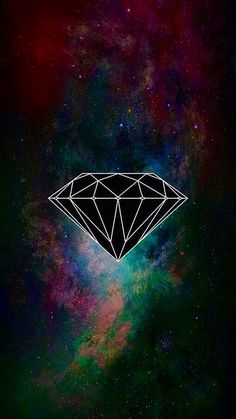 an image of a diamond in the middle of space