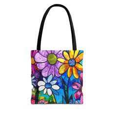 "Cheerfully Artistic: All-Over Print (AOP) Tote Bag" Brighten your day with our "Cheerfully Artistic" all-over print (AOP) tote bag. This vibrant tote features a lively and colorful design that embodies creativity and joy. Perfect for adding a pop of color and artistic flair to any outfit, this tote is a must-have accessory for the cheerful and creative spirit. Crafted from high-quality, durable materials, this tote bag is both practical and visually stunning. Its spacious interior provides ample room for books, groceries, gym gear, or daily essentials, making it a versatile accessory for any occasion. The sturdy and comfortable handles ensure easy carrying, whether you're heading to work, the market, or a fun weekend adventure. Let the "Cheerfully Artistic" tote bag be a burst of positivi Artistic Square Bags For Everyday, Artistic Square Bags For Daily Use, Artistic Square Bag For Daily Use, Artistic Green Gift Bag, Artsy Everyday Bags With Artwork, Colorful Handmade Shoulder Bag For Gifts, Colorful Handmade Shoulder Bag As Gift, Handmade Colorful Shoulder Bag Gift, Artsy Blue Bag For Daily Use