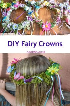 Diy Fairy Crown, Fairy Crowns Diy, Woodland Fairy Crown, Fairy Themed Birthday, Fairy Crowns, Woodland Fairy Birthday Party