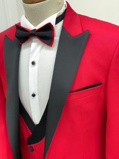 Guys Prom Outfit, Guys Prom, Peak Lapel Tuxedo, Blue Slim Fit Suit, Prom Men, Tuxedo Colors, Red Tuxedo, Kids Dress Boys, Prom Outfit