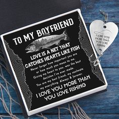 Heart Fishing Lure - Fishing - To My Boyfriend - I Love You More Than You Love Fishing - Gfc12002 Fishing Gifts, Best Fishing, Always And Forever, Love You More Than, Love Messages, Keepsake Gift, Love You More, Fishing Lures, I Love You