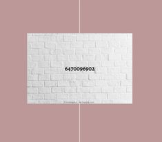 a white brick wall with the words 4790092 written on it in black