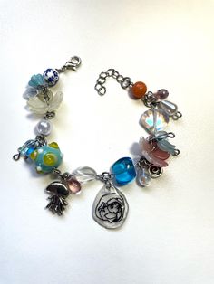 Handmade ponyo themed bracelet Studio Ghibli Bracelet, Ghibli Bracelet, Ponyo Cute, Studio Ghibli Jewelry, Ghibli Jewelry, Studio Ghibli Ponyo, Ghibli Ponyo, Adjustable Bracelet, Studio Ghibli