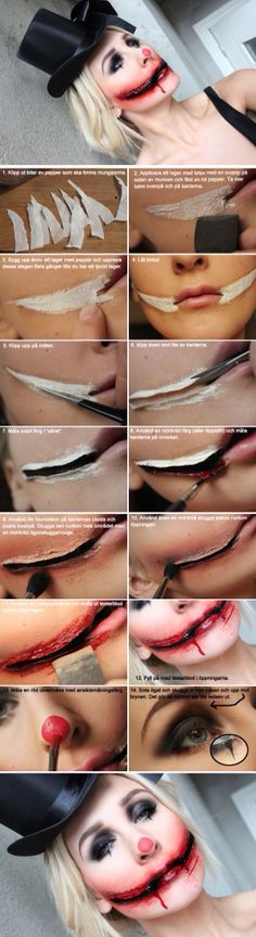 Halloween Crazy Halloween Makeup, Halloween Makeup Hacks, Fantasy Make-up, Makeup For Halloween, Horror Make-up, Halloween Fest, Special Fx Makeup, Halloween Makeup Scary