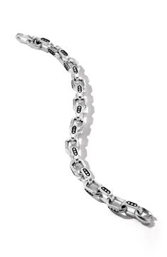 Sterling silver. Pavé black diamonds. 3.83 total carat weight. 9.5mm width. Push-clasp closure. Imported. >Diamond Guide Diamond Guide, Black Diamonds, David Yurman, Chain Link Bracelet, Black Diamond, Link Bracelets, Chain Link, Diamond Bracelet, Diamond Necklace