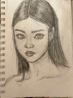 Face Refrences Art Drawing, Begginer Drawing Reference, Simple Drawing Ideas With Color, Portrait Faces Drawing, Face Inspo Drawing, Drawing Inspo Sketch Human, Basic Art Drawings, Easy Face Drawing Sketches, Front Facing Drawing