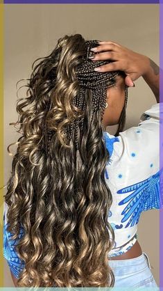 French Curls Braids, Cute Braided Hairstyles, Braided Hairstyles For Teens