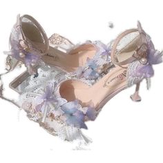 LBSFY - Sweet Flower Wedding Butterfly High Heels 5cm/8cm Lolita Woman Shoes Pearl Decoration Beautiful Girls Kawaii Fairy Wedding Shoes Feminine 4-inch Kitten Heels For Wedding, Feminine Kitten Heels For Wedding, Spring Wedding Kitten Heels, Spring Wedding Shoes With Round Toe, Feminine Kitten Heels With Round Toe For Wedding, Feminine Round Toe Kitten Heels For Wedding, Wedding Shoe Clips For Spring, Spring Wedding Kitten Heels With Round Toe, Summer Wedding Kitten Heels With Round Toe