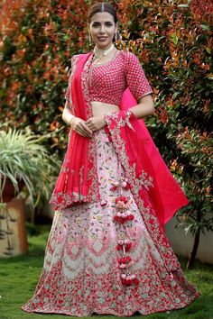 Buy Ombre Pink Zardosi Embroidered Raw silk Bridal Lehenga Online Indian Closet, Bridal Lehenga Online, Ladies Choice, Designer Bridal Lehenga Choli, Pakistan Dress, Rajputi Dress, Raw Silk Lehenga, Pakistani Style, Lengha Choli