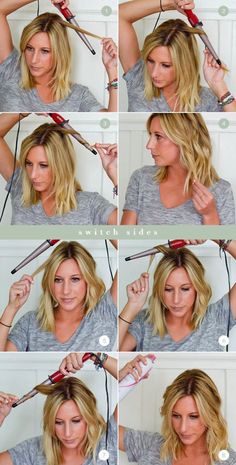 curling_wand_tutorial Curl Hair With Wand, Curling Wand Hairstyles, Creative Assistant, How To Curl Hair, Feminine Hairstyles, Using A Curling Wand, Wand Hairstyles, Hairstyles Wavy, Wavy Curls