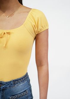 Soft, stretchy, and made to bring out the southern belle in your everyday look. The Darling bodysuit is designed with gathered cap sleeve and elastic to add a subtle volume to the sleeve. Pair it with your delicate necklaces, denim, or flowiest skirt. 92% Polyester, 8% Spandex Imported Machine wash cold, with like colors No bleach Tumble dry low Low iron if needed Puff Sleeve Bodysuit, Delicate Necklaces, Low Low, Sunshine Yellow, Southern Belle, Low Iron, Delicate Necklace, Cap Sleeve, Everyday Look