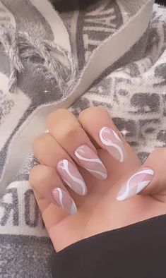 White Lines On Nails, Line Nail Designs, Funky Nail Designs, Line Nail Art, Nails Homecoming, Homecoming Nails Acrylic, Lines On Nails, Simple Nail Art Designs, Nail Swag