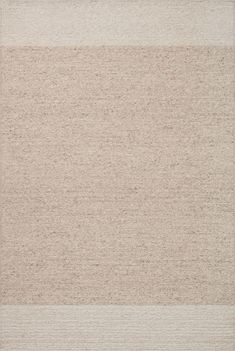 an area rug with white and beige stripes on the bottom, in front of a light brown background