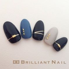 Unghie Nail Art, Nails Blue, Japanese Nails, Dark Nails, Nail Art Inspiration, Nail Decorations, Gorgeous Nails, Love Nails