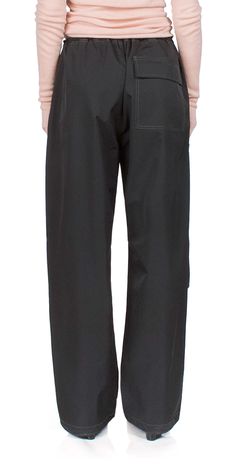 PLEASE NOTE THIS ITEM IS FINAL SALE These 6397 Parachute Pants will provide you with a cool and casual look. Featuring army green elastic toggle at the waist and ankles for an adjustable fit, they are crafted in cargo-style for a statement-making style. Perfect for any occasion. Details: Color: Black 100% polyester Elastic waistband with toggle closure Toggle closure at ankles Vendor Code: NP304 Fits true to size, intended for a relaxed fit Model is 5ft 5in and is wearing a size S Parachute Pant, Cargo Style, Trousers Women, Army Green, Parachute Pants, Black Pants, Casual Pants, Final Sale, Casual Looks