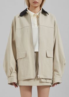 Malia Utility Jacket - Beige – The Frankie Shop