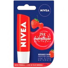 Kit com 10 hidratante labial morango shine 24h - 4,8g - nivea kit com 10 hidratante labial morango shine 24h - 4,8g - nivea hidratante labial morango shine 24h 4,8g nivea ean: 4005808850839 o que é: o protetor labial nivea morango shine possui exclusiva fórmula com hydra qi que cuida dos seus lábios de maneira efic. para que serve: proporciona hidratação prolongada com incrível aroma de morango e pigmentos brilhantes que proporcionam um brilho delicado e suave aos seus lábios. modo de uso: desli Pink Lips, Lip Care, Simple Makeup, Shinee, Lip Balm, Toothpaste, The Balm