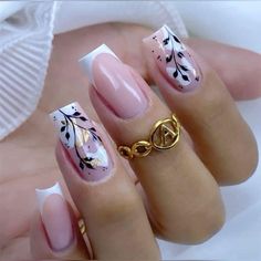 Concert Nails, Hot Nail Designs, Blush Nails, Uñas Acrilicas, Brown Nails, Gel Nail Designs, Hot Nails, Elegant Nails, Xmas Nails