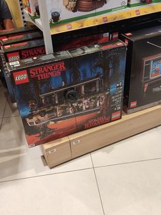 some legos are on display in a store