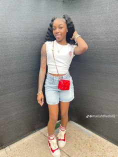 Disney Outfit, Swag Outfits For Girls, Teenage Fashion, Fresh Shoes, Cute Comfy Outfits, Summer Fits, Faux Locs