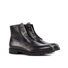 Wisconsin Moc Boot - Q by QS Moc Toe Boots Men Outfit, Boots Men Outfit, Moc Toe Boots, Mens Dress Boots, Mens Shoes Black, Moccasin Boots, Boots Uk, Leather Moccasins, Toe Boots