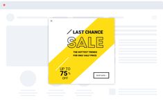 the last chance sale banner is displayed on a white background with yellow and black stripes