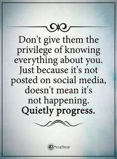 a quote on social media that says don't give them the prirvyge of