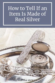 the cover of how to tell if an item is made of real silver