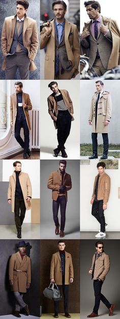 2014 Autumn/Winter Men’s Fashion Guide: Ways To Wear Camel Outerwear Lookbook Inspiration Moncler Jacket, Mens Style Guide, Camel Coat, Mens Winter Fashion, Coat Fashion, Womens Fashion Trends, Mens Fashion Casual, Mens Suits, Mens Coats