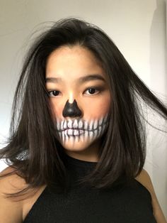 EASY HALLOWEEN MAKEUP // ig : @michellegabb Bunny Makeup, Easy Halloween Makeup, Makeup Easy, Halloween Makeup Scary, Spooky Szn, Halloween Makeup Tutorial, Halloween Makeup Easy, Face Painting Halloween