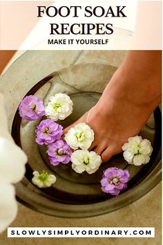 Indulging in a foot soak is a great self-care activity you can do on a budget. Use ingredients that you already have at home, and have a relaxing "me time." Spa Treatments