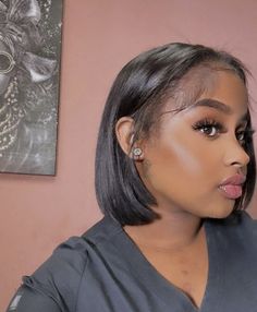 Natural Bob, Feminine Things, Air Style, Bob Black, Natural Hair Short Cuts, Quick Weave Hairstyles, Braids Hairstyles Pictures