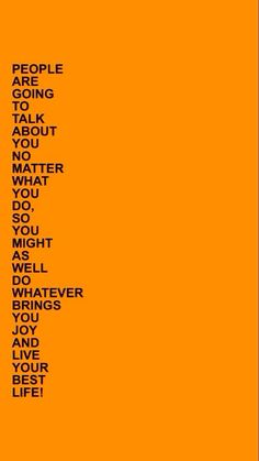 an orange poster with the words people going to about water what do you might do?