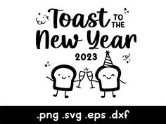 toast to the new year svg file