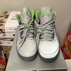 Air Jordan 5 Retro ‘Green Bean’ 2022 Worn Once; Great Condition Air Jordan 5 Retro Green Bean, Jordan 5 Retro Green Bean, Jordan 5 Retro, Air Jordan 5 Retro, Shoes Air, Air Jordan 5, Green Bean, Jordan 5, Jordans For Men