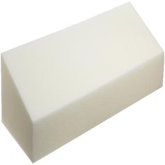 a white foam block on a white background