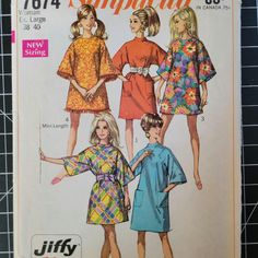 an old fashion sewing pattern for women's tops and dresses