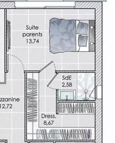 the floor plan for a small apartment