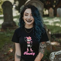 Goth Cowboy, Skeleton Graphic Tee, Cowboy Skeleton, Goth Gf, Skeleton Graphic, Goth Rock, The Wild West, Wild West, The Wild