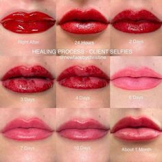 Tatuaggio labbra 👄 quanto dura, controindicazioni, costo e guarigione Permanent Lip Color, Lip Blushing Tattoo Before And After Colors, Aquarelle Lips Permanent, Lip Blushing Tattoo Ombre, Lip Plumber, Instagram Feed Planner