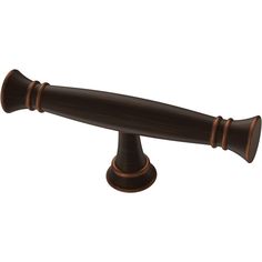 an old fashioned wooden handle on a white background