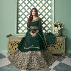 shamita shetty style suit, ethnic wear, women wear, partywear, designer wear, Anarkali Suits Bollywood, Silk Anarkali Suits, Eid Festival, Georgette Anarkali, Designer Anarkali Suits, Embroidered Anarkali, Zari Embroidery, Georgette Dupatta