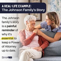 Read our latest blog for a real-life example of why keeping your Power of Attorney up to date is crucial ➡️ https://www.sivialaw.com/the-silent-crisis-why-every-senior-needs-an-updated-power-of-attorney

Don't let this be your family's story—start planning today! Power Of Attorney, Johnson Family, Family Stories, Up To Date, Don't Let