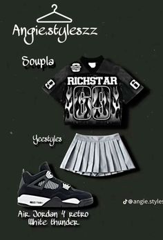 Outfit Ideas For Rod Wave Concert, Rick Owens Outfit Birthday, Black And White 4s Outfit, Black And White Birthday Outfit, Grey And Black Outfits, Sneakerball Outfits, Rod Wave Concert Outfit, Fly Birthday Outfits, Fall Cute Outfits