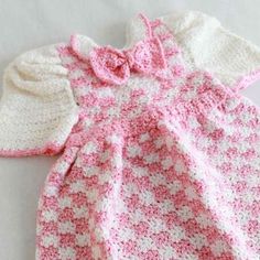 Madeline Pink Check Outfit Crochet Pattern - Maggie's Crochet Yarn Dress, Pretty In Pink Dress, Check Outfit, Crochet Baby Girl, Rose T Shirt, Haken Baby, Crochet Girls, Crochet Baby Clothes