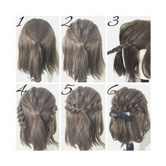 Simple Prom Hair, Short Hairstyle, Girl Short Hair, Easy Hairstyles For Long Hair, Half Up Hair, Hair Dos