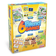 the board game blendo games is on display in front of a white background and yellow box