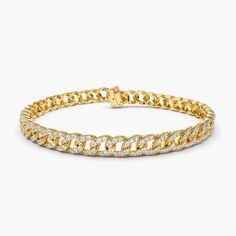 14k 4.8MM Diamond Cuban Link Bracelet – FERKOS FJ Layering Diamond Necklaces, Cuban Bracelet, Cuban Link Bracelet, Expensive Jewelry Luxury, Gold Armband, Gold Bracelet For Women, Bracelets Gold Diamond, Expensive Jewelry, Bracelet Online