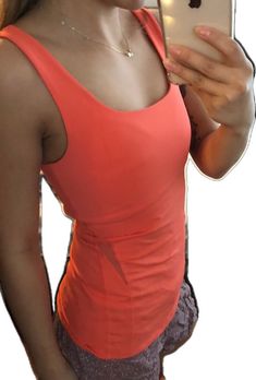 Lululemon Athletica, Size 2, Coral, Tank Top, Tank Tops, Women Shopping, Color